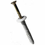 Дюбель с шурупом 6 х 60 мм, цилиндрический бортик 01825