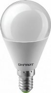 Лампа светодиодная LED 10вт E14 белый шар ОНЛАЙТ 61966 62154