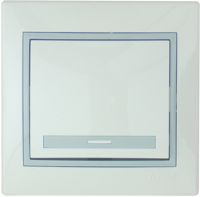 Выключатель 1-кл. СП Мира бел/сер. Lezard 23537