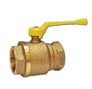 Кран лат.шаровой (11б27п)  ДУ-15 (газ) Г/Г ручка рычаг (БАЗ) (А10) 56945