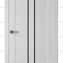 Дверное полотно FD /SMART-24 White Ash Veralinga Black Star 700*2000 FAMILYDOORS (на заказ) 74227