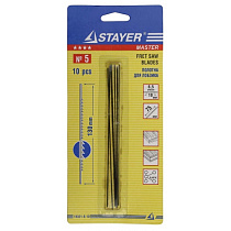 Полотна STAYER "MASTER" для лобзика,10шт,№5,130мм 30338