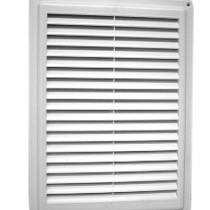 Решетка вент. Э3030Н не разъемная наклонные жалюзи с москитной сеткой 36406