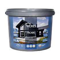 Краска "FACADE" для деревянных фасадов акриловая "Голубой туман" 9 л VERES 73951