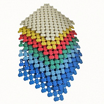 Модульное противоскользящее резиновое покрытие 20*20 (голубая, красная, молочная, черная) 45103