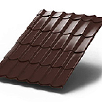 Металлочерепица МП Ламонтерра (PURETAN-20-8017 Коричневый шоколоад-0,5) 47692