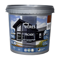 Краска "FACADE" для деревянных фасадов акриловая "Теплый камень" 2,7 л VERES 73949
