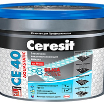 Затирка №10 AQUASTATIC СЕ40 Манхеттен ведро 2кг "CERESIT" 54008
