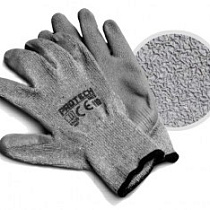 Перчатки поликоттон с песочным полимерным покрытием GRCS.размер 8, (серые) 72908