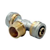 Тройник м/п 20х1/2" нар. VALFEX 03074