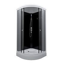 Душевая кабина Топ 88х88 А" 1/4 круга, низкий поддон, Белый, ДН4 (6 мест+сифон D50) 74107