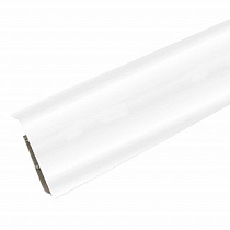 Плинтус напольный с кабель-каналами 85мм 2,2м "Деконика", 001 Белый 67441