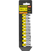 Набор торцовых головок STAYER RSS 10предм. 1/4" 64464