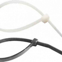 Хoмyты cтяжныe плacтикoвыe 8,0x250 (100шт) (черные) 44510