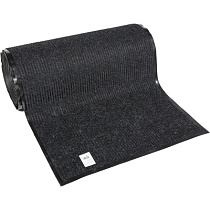 Дорожка влаговпитывающая ребристая (черный) 120х1500см 74078