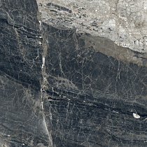 Лунар Неро Керамогранит графитовый 80х160 матовый+гл.чернила