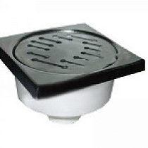 Трап ПП 110 вертик.решетка нерж.сталь 15*15 с сух.затвором 37863