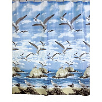 Шторка для ванной "Чайки" 180х200 без колец 77120