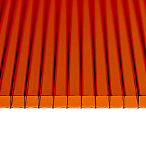 Сотовый поликарбонат 06мм бронза 2,1х12,0м 21936