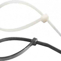 Хoмyты cтяжныe плacтикoвыe 8,0x500 (100шт) (черные) 44520