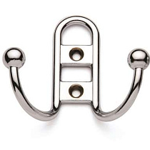 Крючок 2-х рожковый прутковый хром 69249