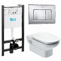 КОМПЛЕКТ: DAMA SENSO (унит. + инст. + кнопка + сиденье DP, м-лифт) 7893104680 ROCA 61676