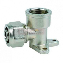 Уголок м/п 20х1/2" внут. с крепежом VALFEX 04219