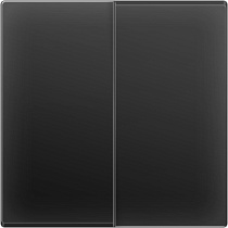Выключатель двухклавишный (черный матовый) W1120008 WERKEL 42381