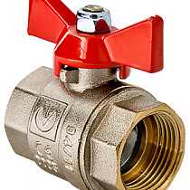 Кран шаровый VT BASE 3/4" г/г бабочка 03272