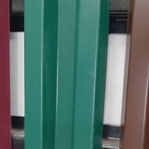 Металлический штакетник Волнообразный 1,25м (RAL8017) 42226