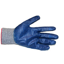 Перчатки хлопчатобумажные с Латексом двойной облив 08753
