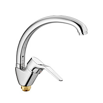 Смеситель для кухни Frap F4163-2, однорычажный, хром 73894