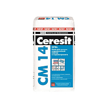 Клей для плитки CERESIT для внутренних и наружн.работ см14 25 кг 45402