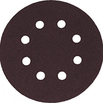 Круги шлифовальные с отверстиями алюм-оксид (липучка) 5 шт 125 мм Р80 ФИТ 40201