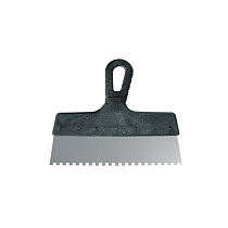 Шпатель фасадный зубчатый нерж 6х6 350мм пластм ручка "КЕДР" 046-0350 65270