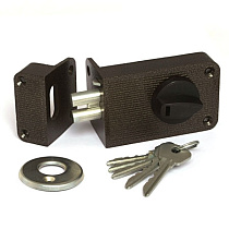 Замок накладной ЗН2-3 бронза полуавтомат  ЗЕНИТ 49456