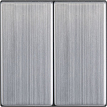 Выключатель двухклавишный (глянцевый никель) W1120002 WERKEL 42337