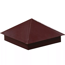 Колпак на забор 400 х 400мм RAL8017 коричневый 39965