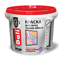 Краска акриловая "DALI" д/обоев высокотиксотр. 5,0л 16117