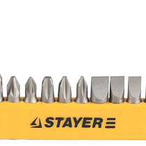 Набор STAYER Биты "MASTER" с магнитным держателем, 12 предметов 51451