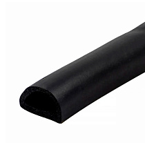 Уплотнитель D-50, чёрный, 21х15 мм, 'CYCLONE' (одинарный) 53038