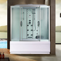 Душевая кабина River WISLA 150/80/55 MT 150*80см, высокий поддон, матовые стекла, с гидромассажем 76122