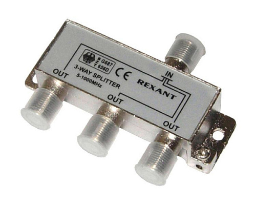 Делитель ТВ краб х3 Rexant 20598