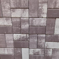 Плитка тротуарная "Кирпичик" Color Mix браун (200х100х60 50шт\0,96м2 в ряду)12.48м2 под.132кг1м2 71865