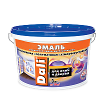 Эмаль DALI акриловая в/д для окон и дверей 1 кг 11090