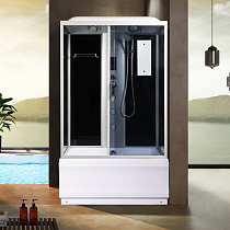 Душевая кабина River VITIM 120/80/50 ТН высокий поддон, тонированные стекла, с гидромассажем 72994