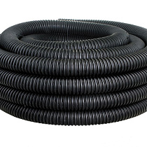 Труба дренажная SK ПНД d110 с перфорацией в фильтре (50м) 41286