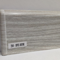 Плинтус напольный с кабель-каналами 70мм 2,2м "Деконика" 294 Орех антик 74849