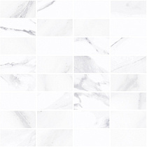 Лорд Декор мозаичный белый ММ60126 20х60 глянцевый