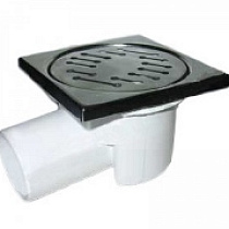 Трап ПП 110 горизон.решетка нерж.сталь 15*15 с сух.затвором 37864